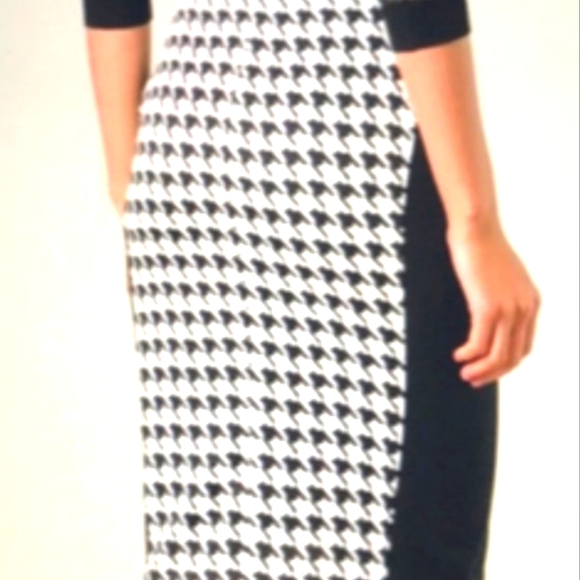 MICHAEL Michael Kors Houndstooth Knit Zipper Front Pencil Skirt Size 8 - Picture 5 of 11